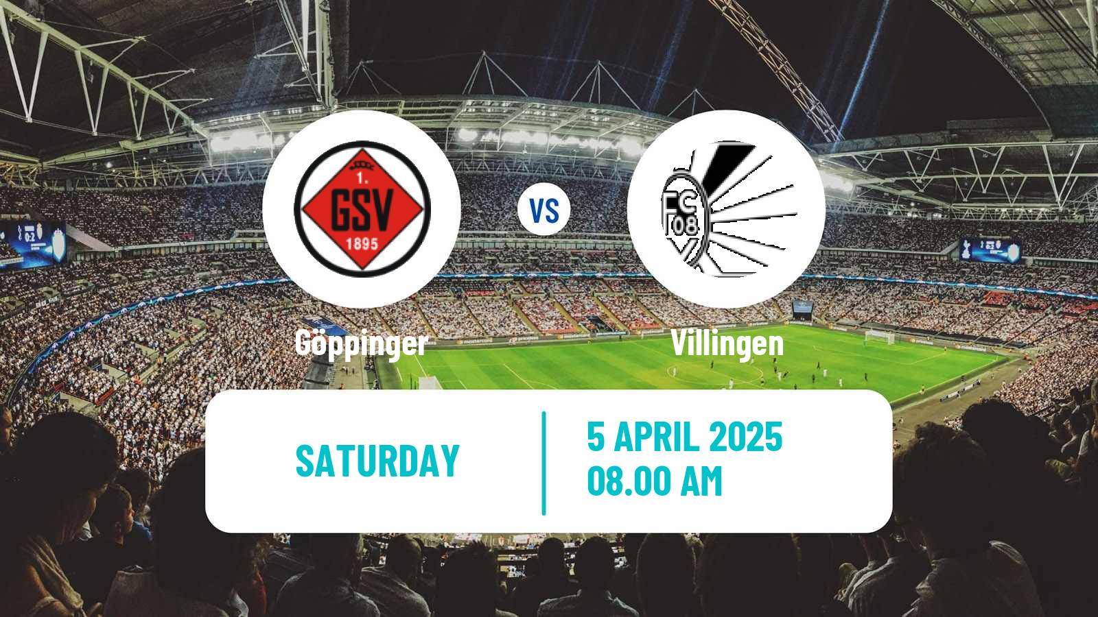 Football German Regionalliga Sudwest Göppinger - Villingen