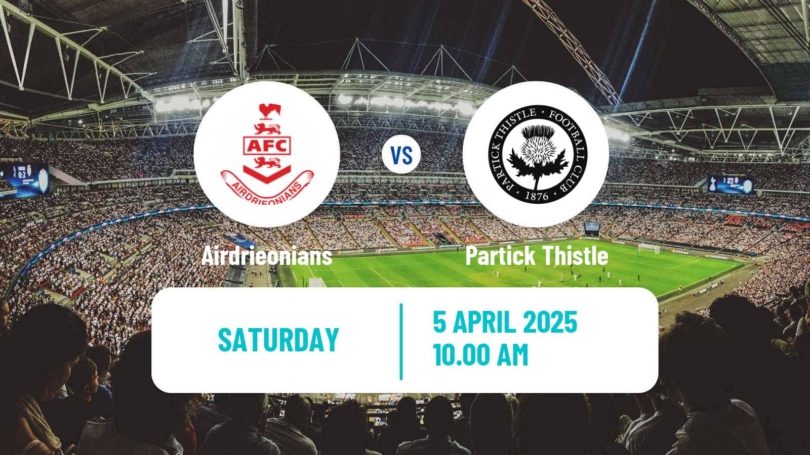Soccer Scottish Football Championship Airdrieonians - Partick Thistle