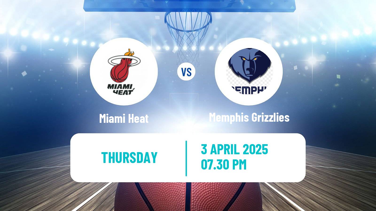 Basketball NBA Miami Heat - Memphis Grizzlies