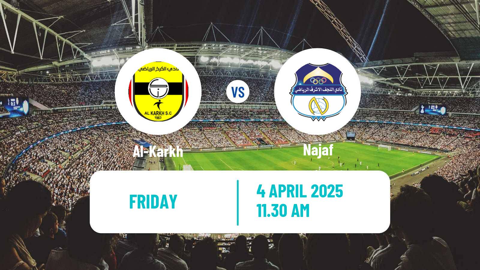 Soccer Iraqi Premier League Al-Karkh - Najaf