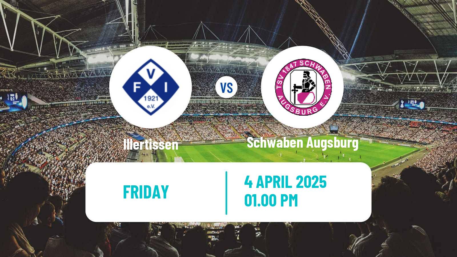 Soccer German Regionalliga Bayern Illertissen - Schwaben Augsburg