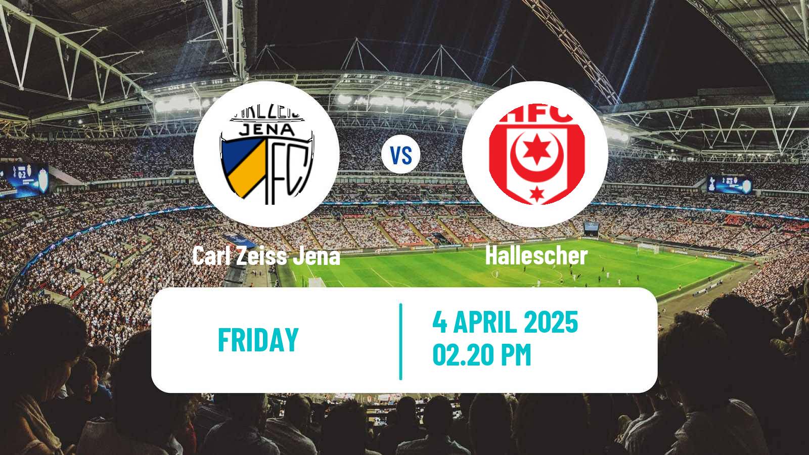 Soccer German Regionalliga Nordost Carl Zeiss Jena - Hallescher