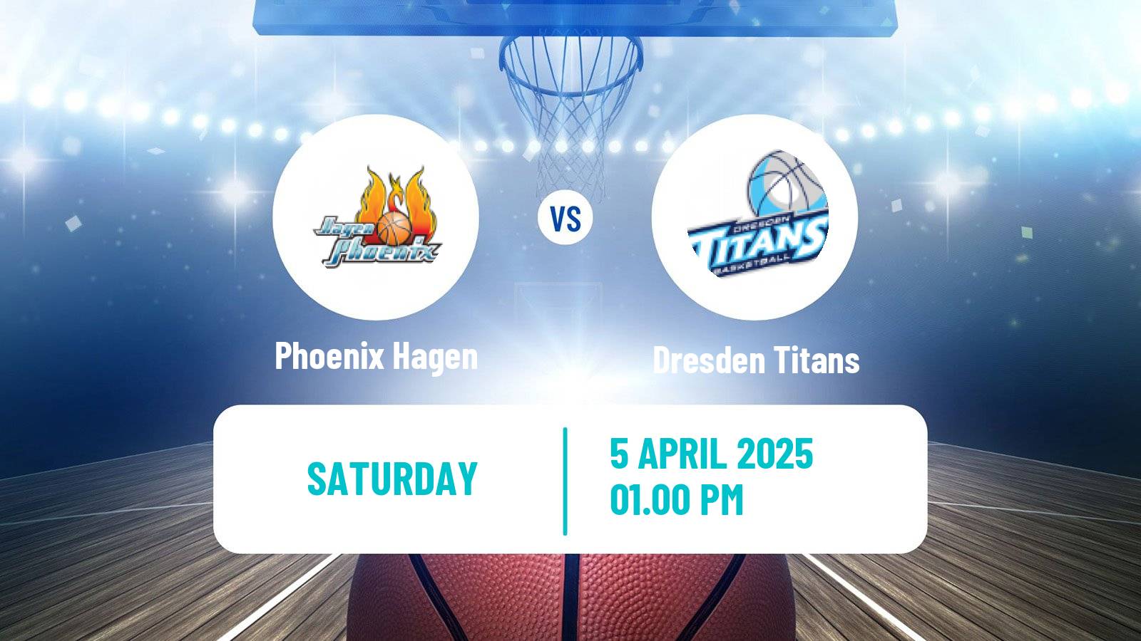 Basketball German Pro A Basketball Phoenix Hagen - Dresden Titans