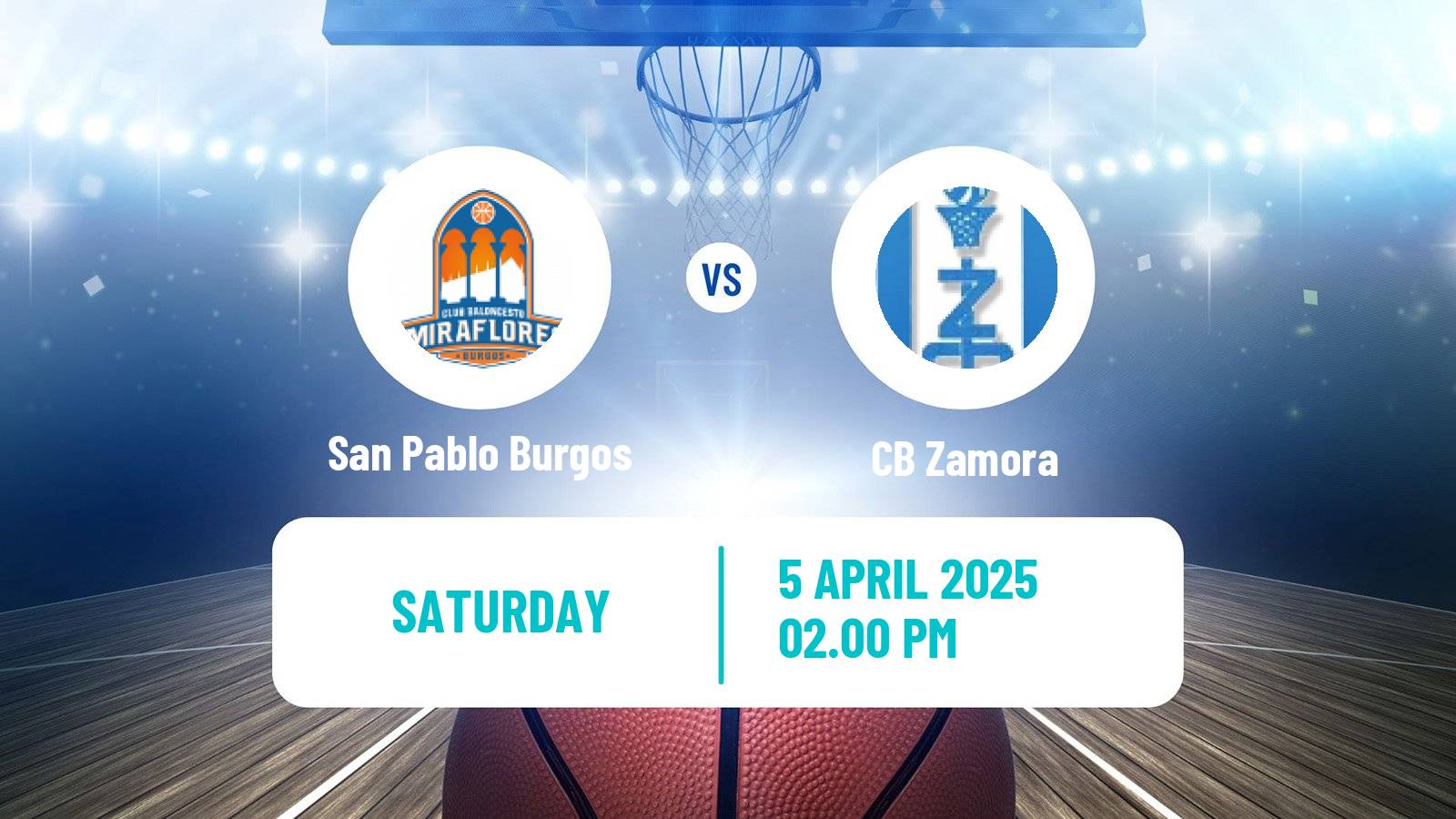 Basketball Spanish LEB Oro San Pablo Burgos - Zamora