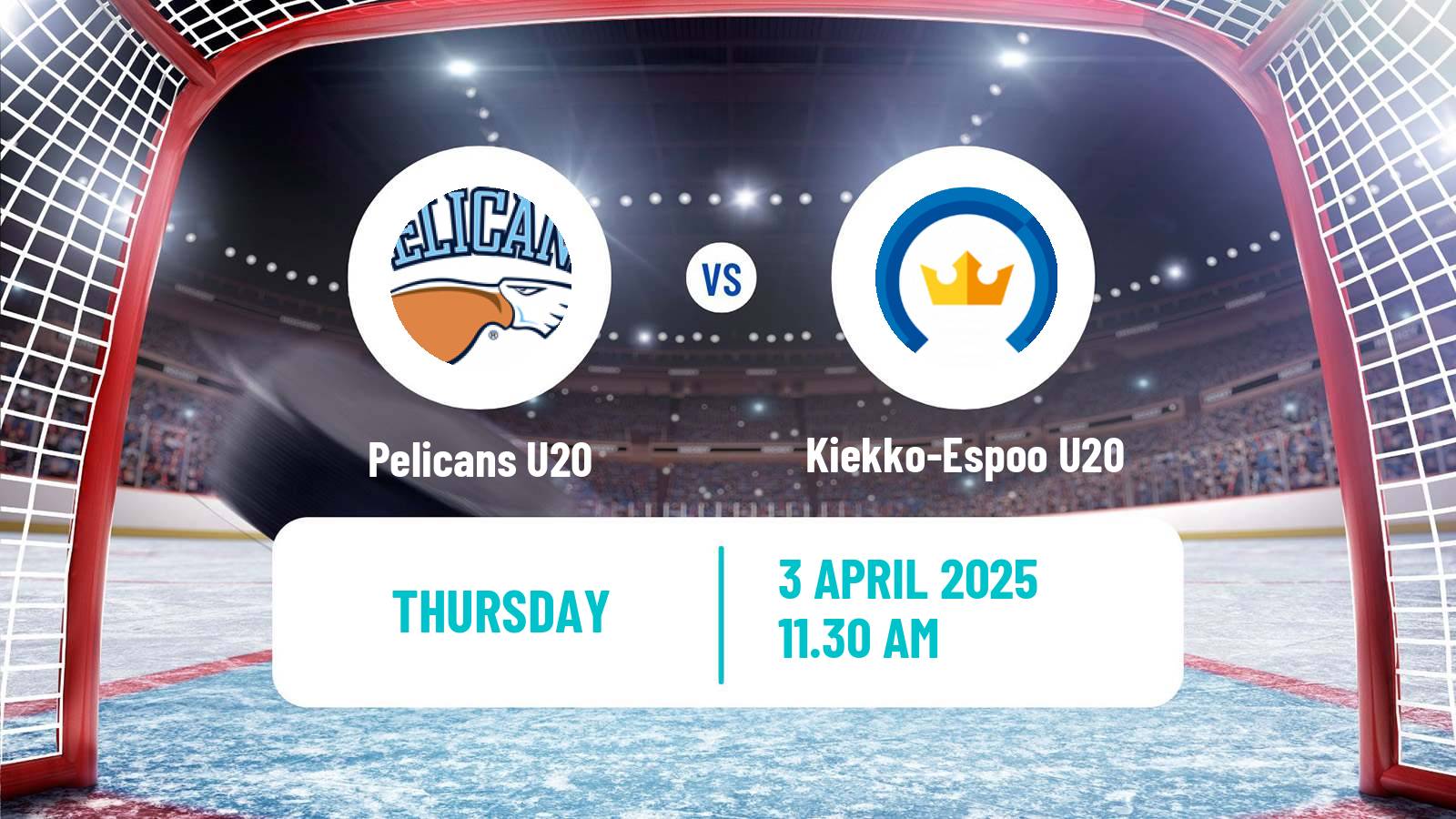 Hockey Finnish SM-sarja U20 Pelicans U20 - Kiekko-Espoo U20