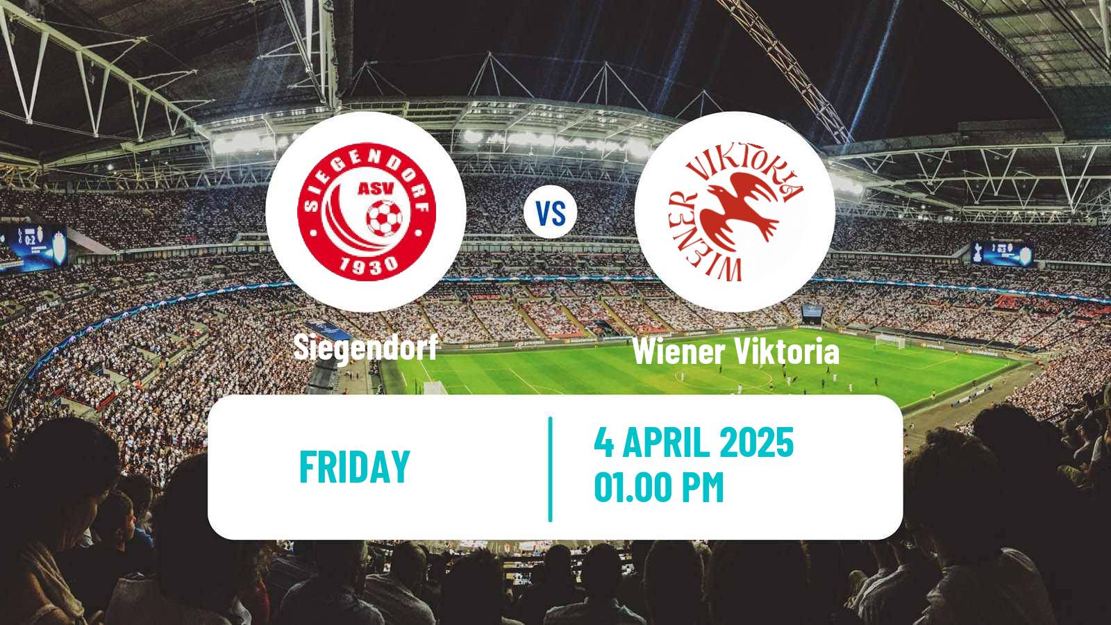 Soccer Austrian Regionalliga East Siegendorf - Wiener Viktoria