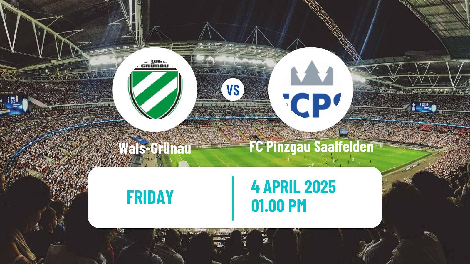 Soccer Austrian Regionalliga West Wals-Grünau - FC Pinzgau Saalfelden