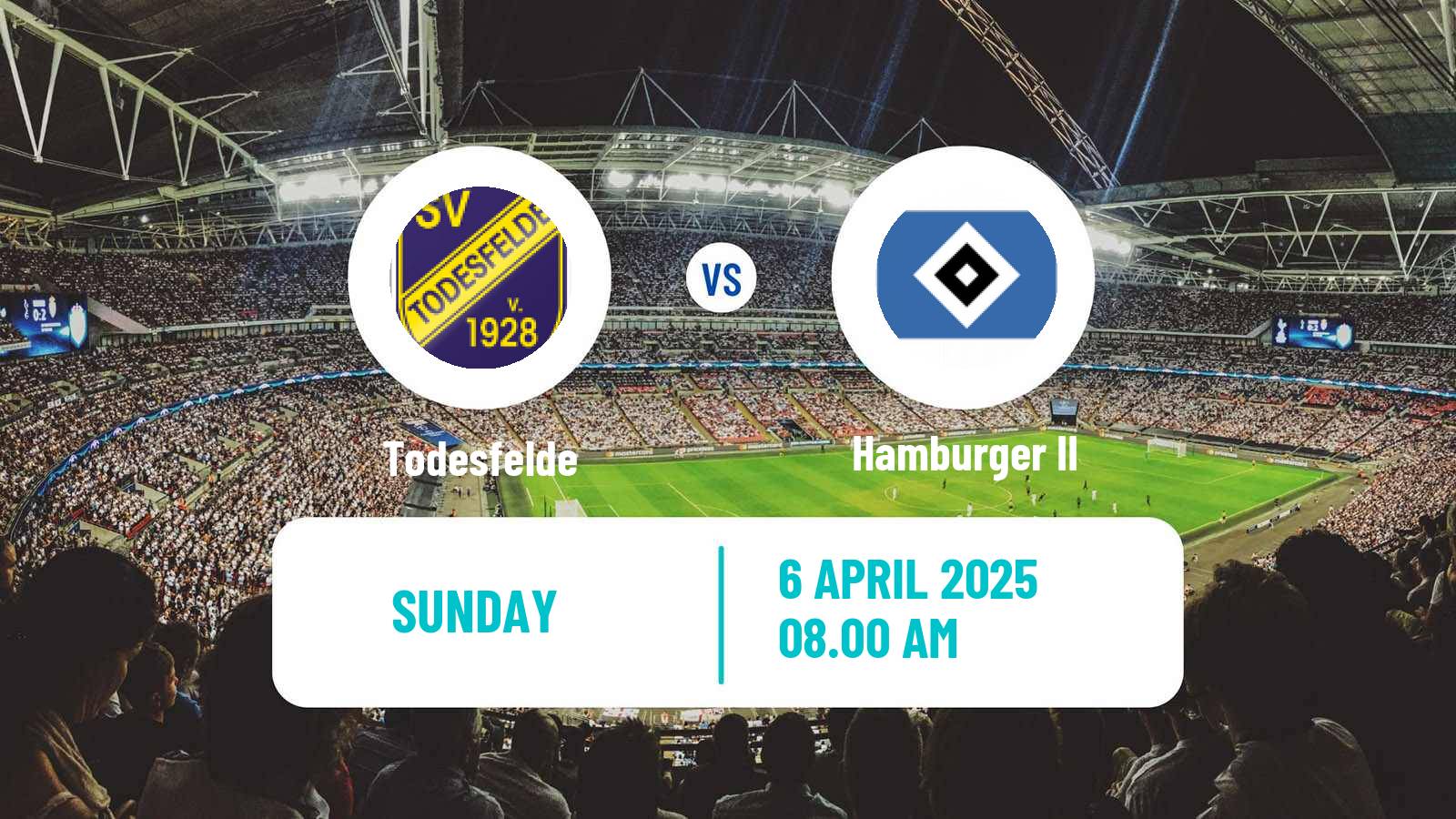 Soccer German Regionalliga North Todesfelde - Hamburger II