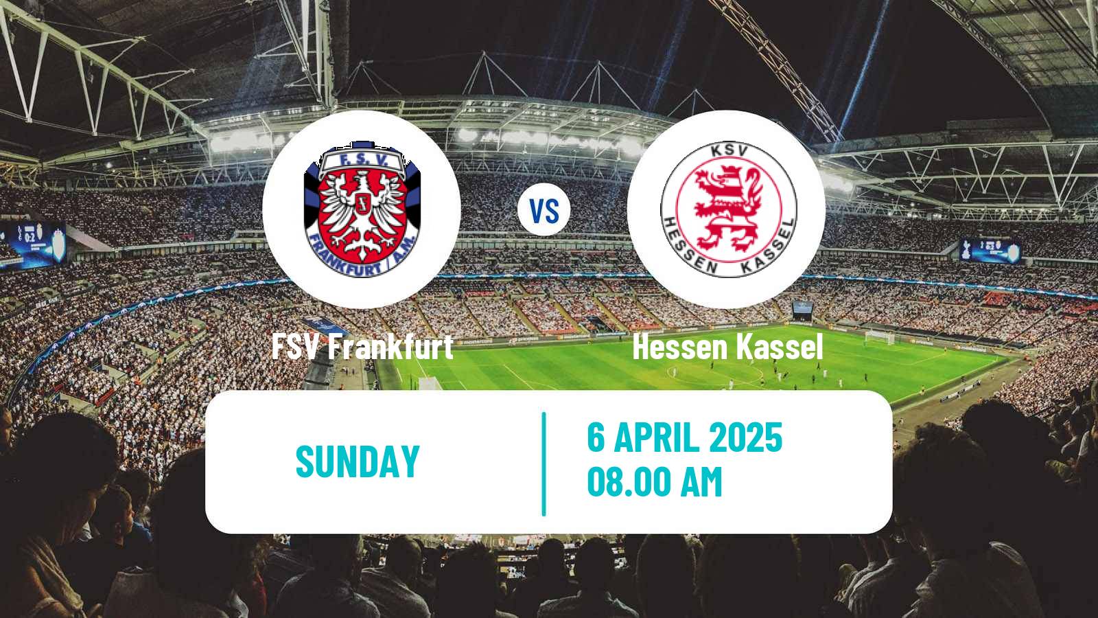 Soccer German Regionalliga Sudwest FSV Frankfurt - Hessen Kassel