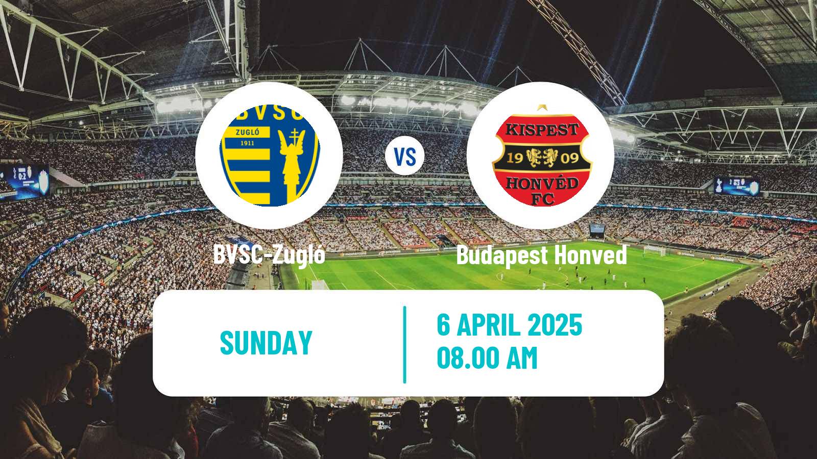 Soccer Hungarian NB II BVSC-Zugló - Budapest Honved