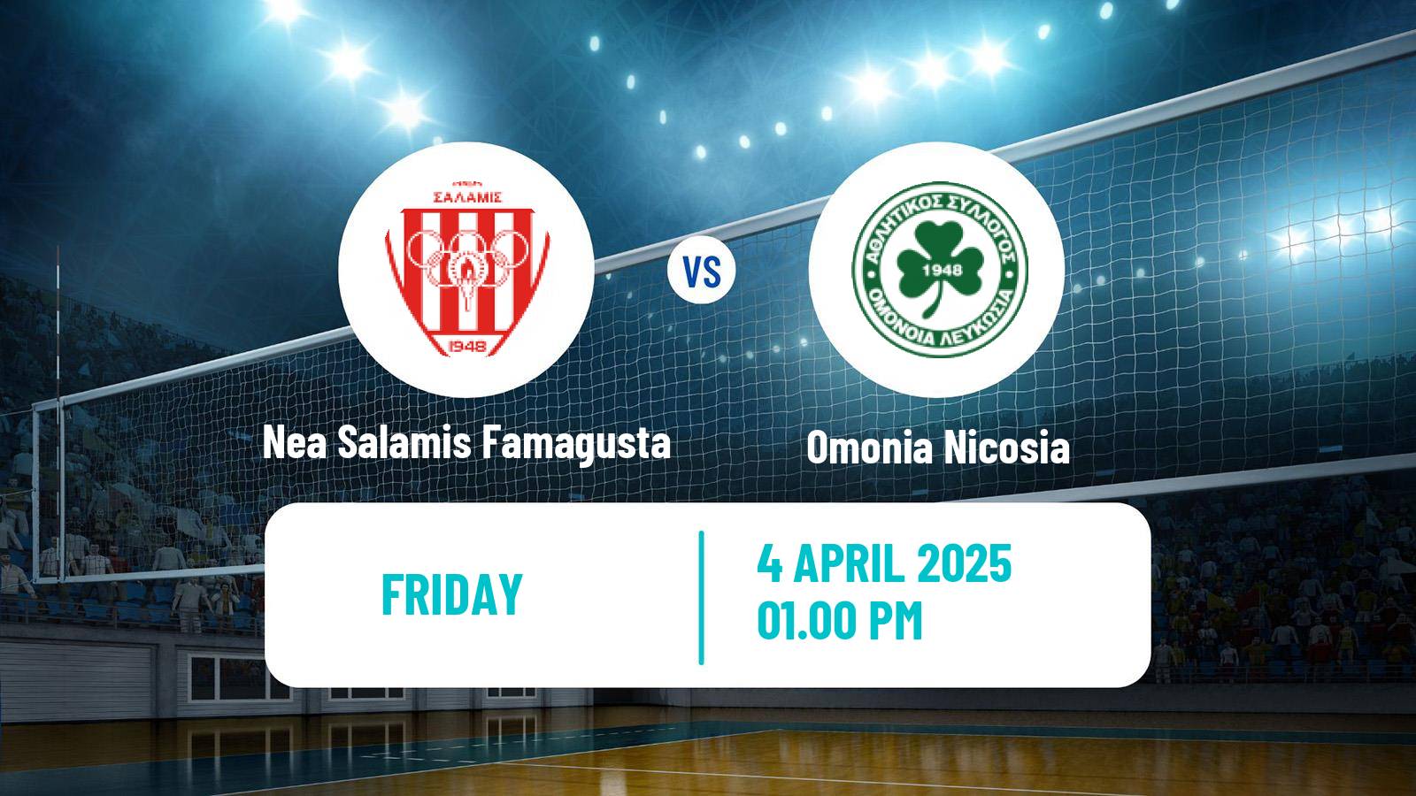 Volleyball Cypriot Championship Volleyball Nea Salamis Famagusta - Omonia Nicosia