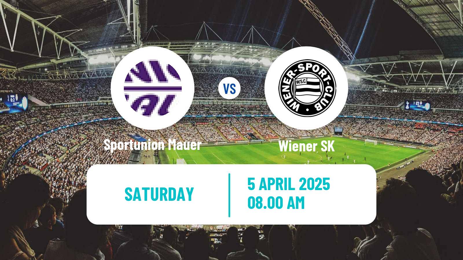 Soccer Austrian Regionalliga East Sportunion Mauer - Wiener