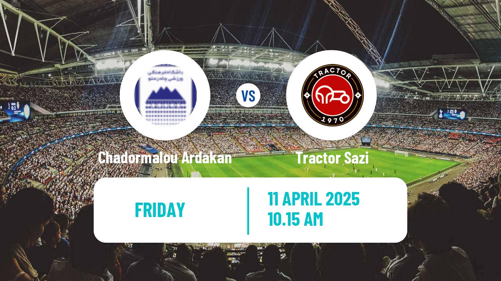 Soccer Iran Pro League Chadormalou Ardakan - Tractor Sazi