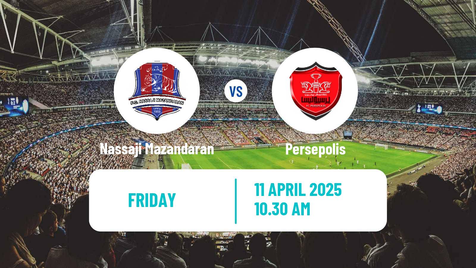 Soccer Iran Pro League Nassaji Mazandaran - Persepolis