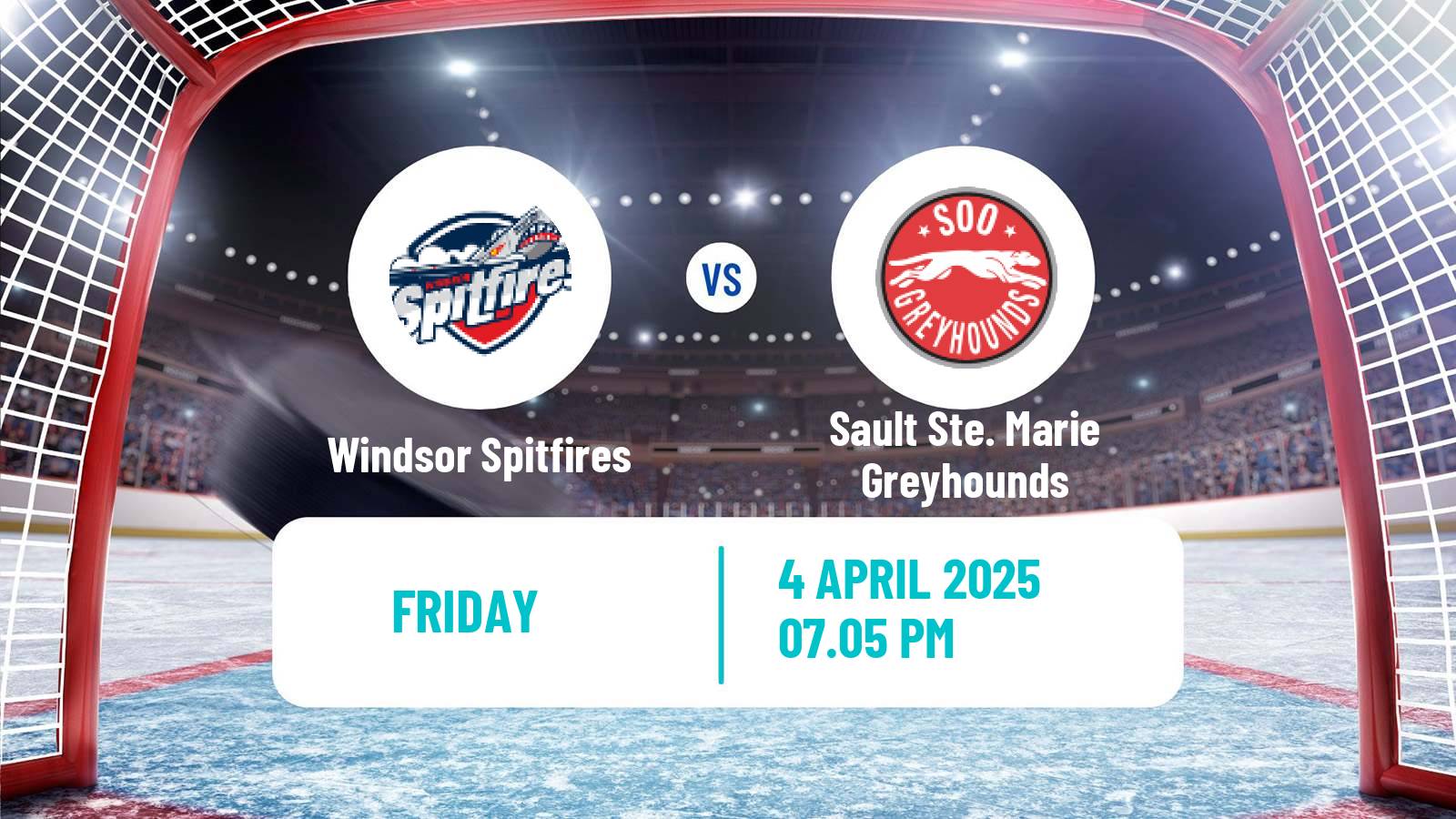 Hockey OHL Windsor Spitfires - Sault Ste. Marie Greyhounds