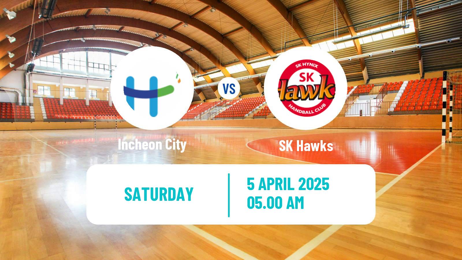 Handball South Korean 1st League Handball Incheon City - SK Hawks