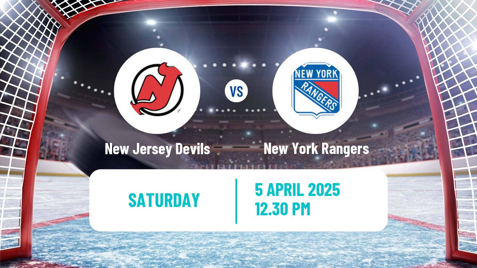 Hockey NHL New Jersey Devils - New York Rangers