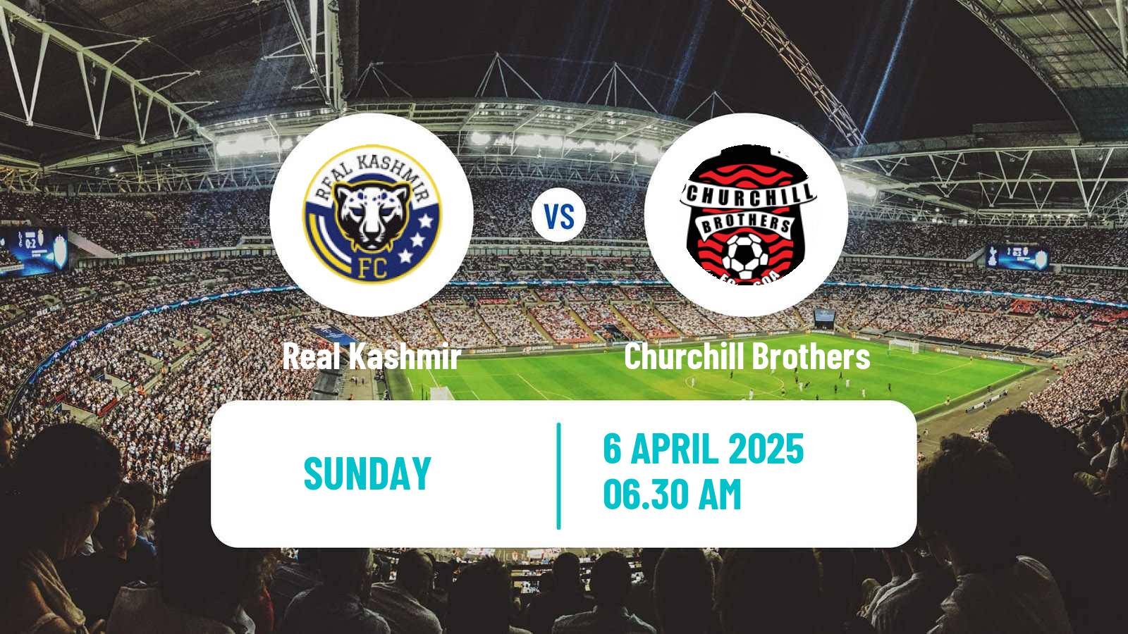 Soccer Indian I-League Real Kashmir - Churchill Brothers