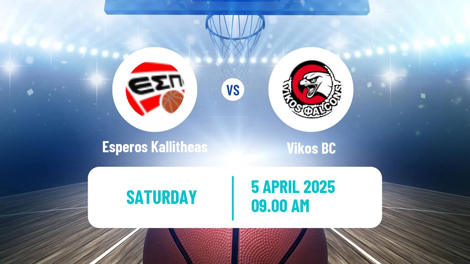 Basketball Greek Elite League Basketball Esperos Kallitheas - Vikos