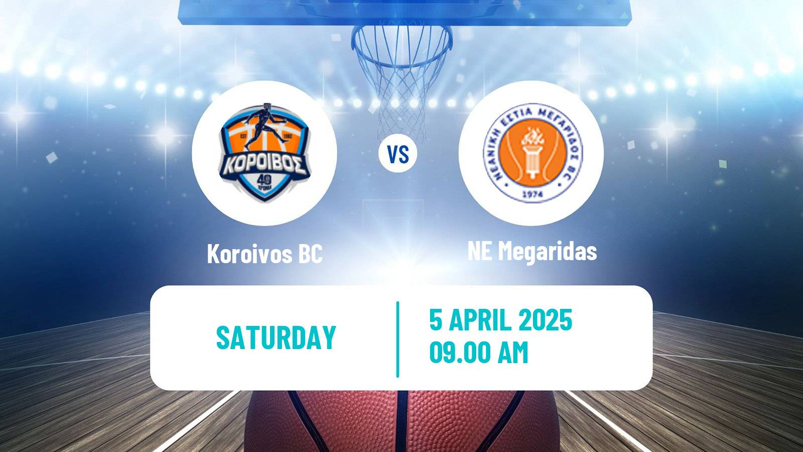 Basketball Greek Elite League Basketball Koroivos - Megaridas