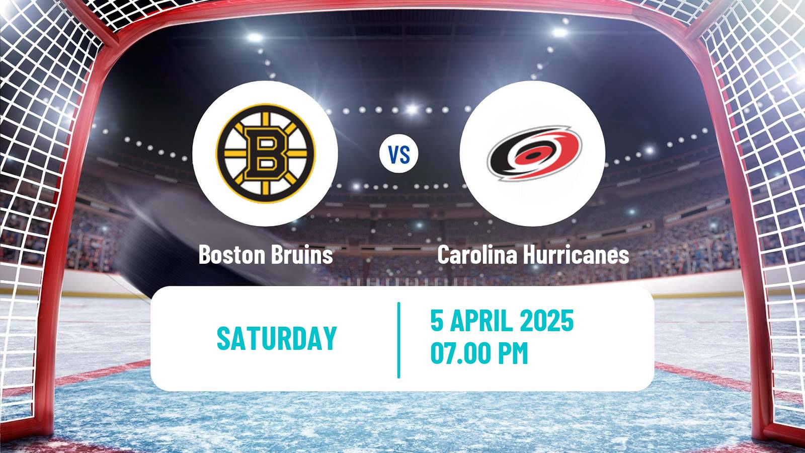 Hockey NHL Boston Bruins - Carolina Hurricanes