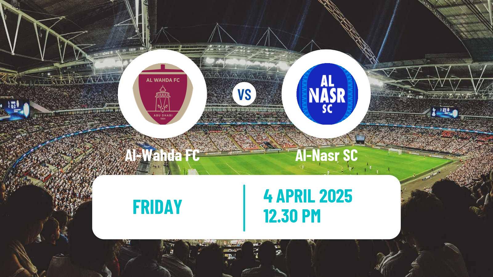 Soccer UAE Football League Al-Wahda - Al-Nasr