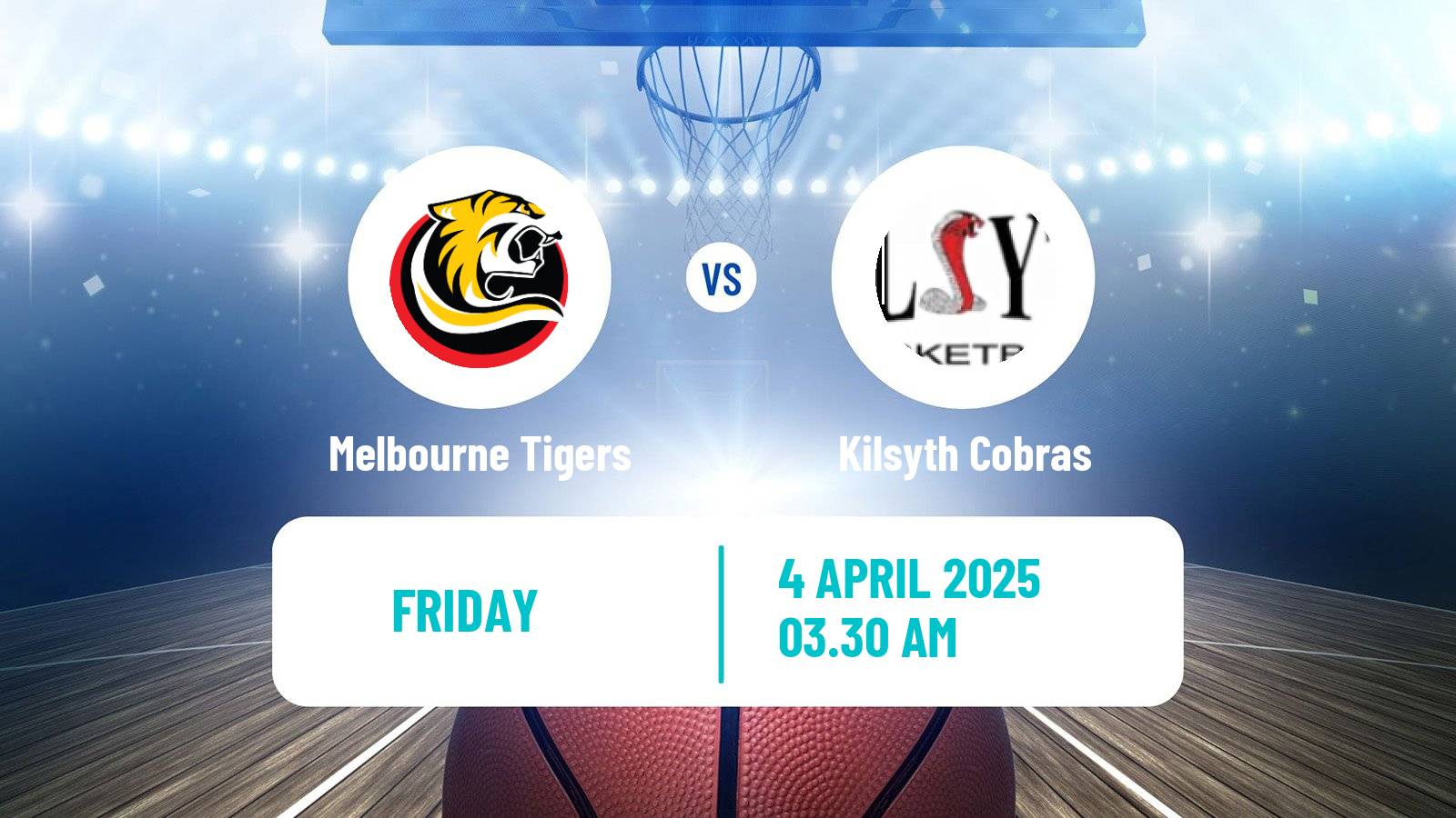 Basketball Australian NBL1 South Women Melbourne Tigers - Kilsyth Cobras