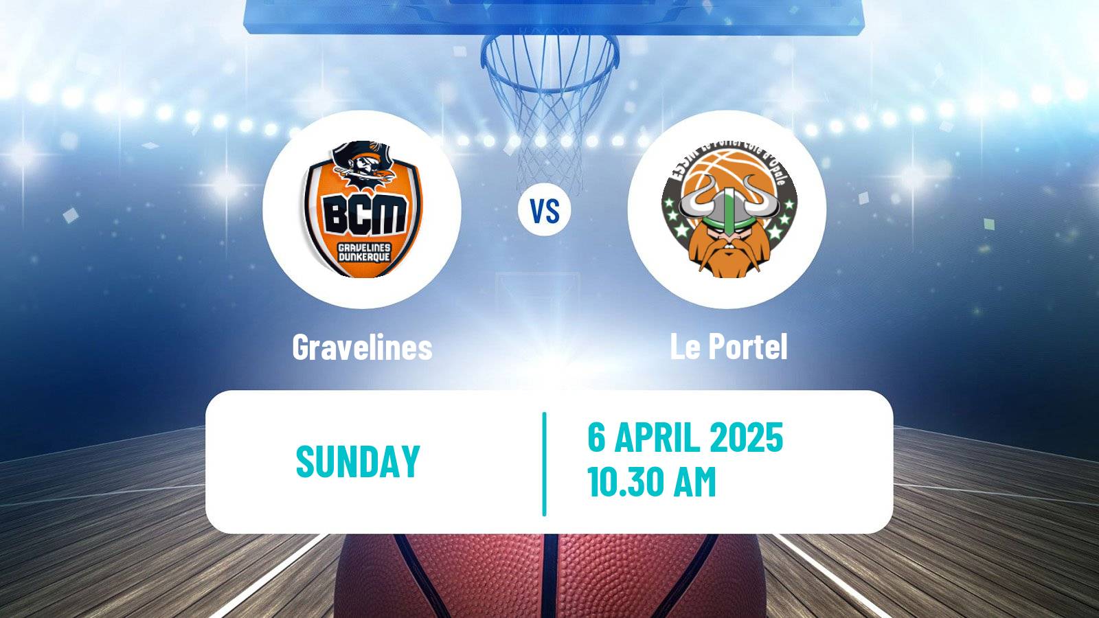Basketball French LNB Gravelines - Le Portel