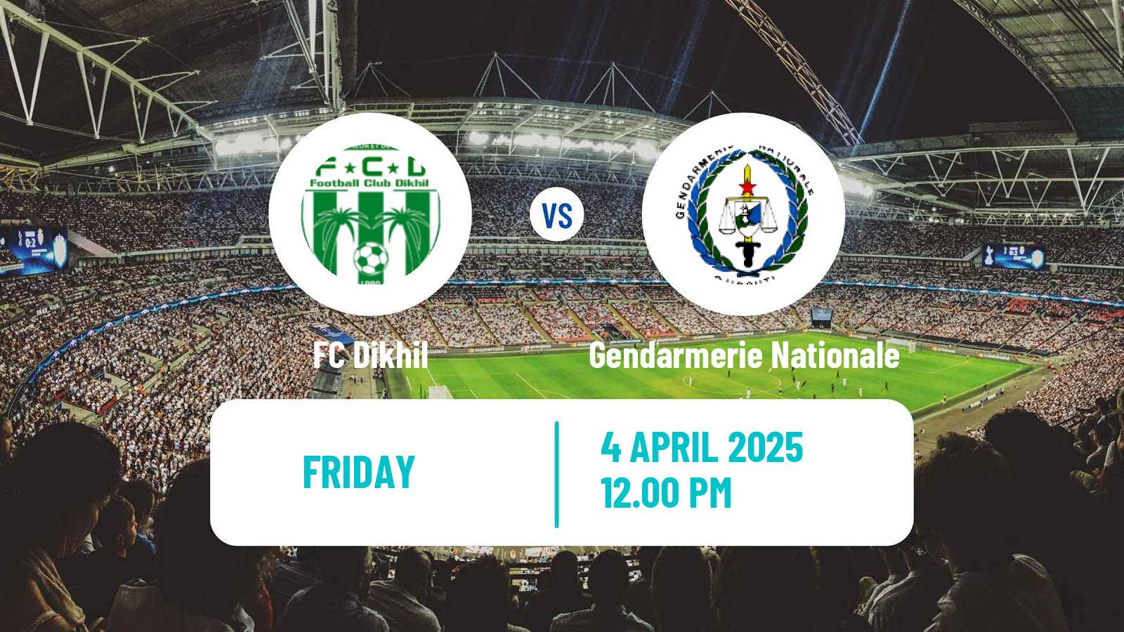 Soccer Djibouti Premier League Dikhil - Gendarmerie Nationale