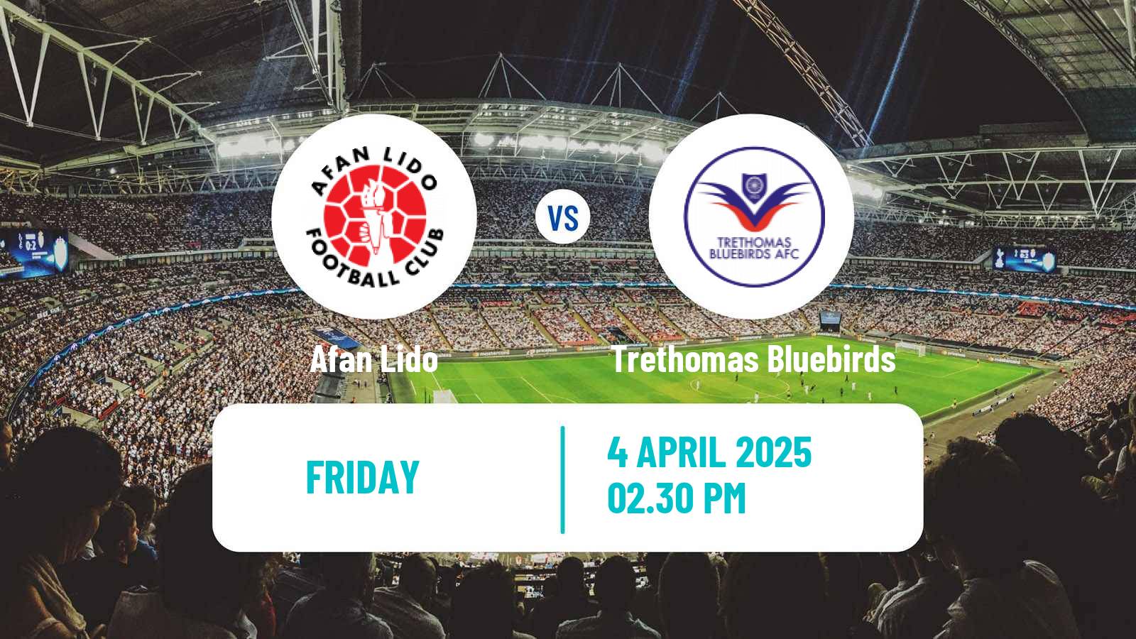 Soccer Welsh Cymru South Afan Lido - Trethomas Bluebirds