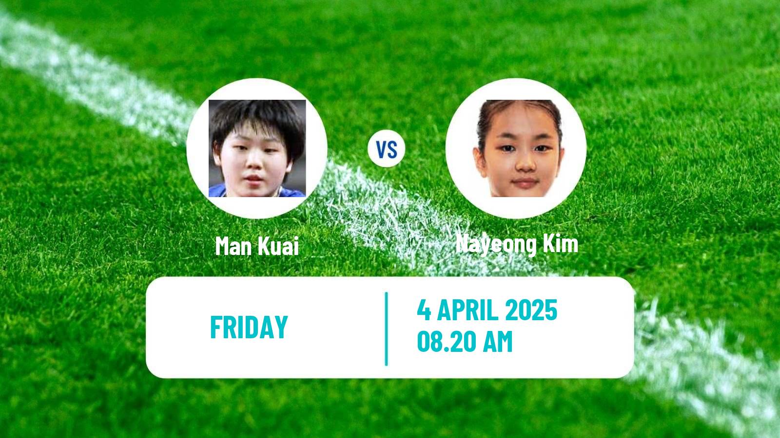 Table tennis Wtt Champions Incheon Women Man Kuai - Nayeong Kim