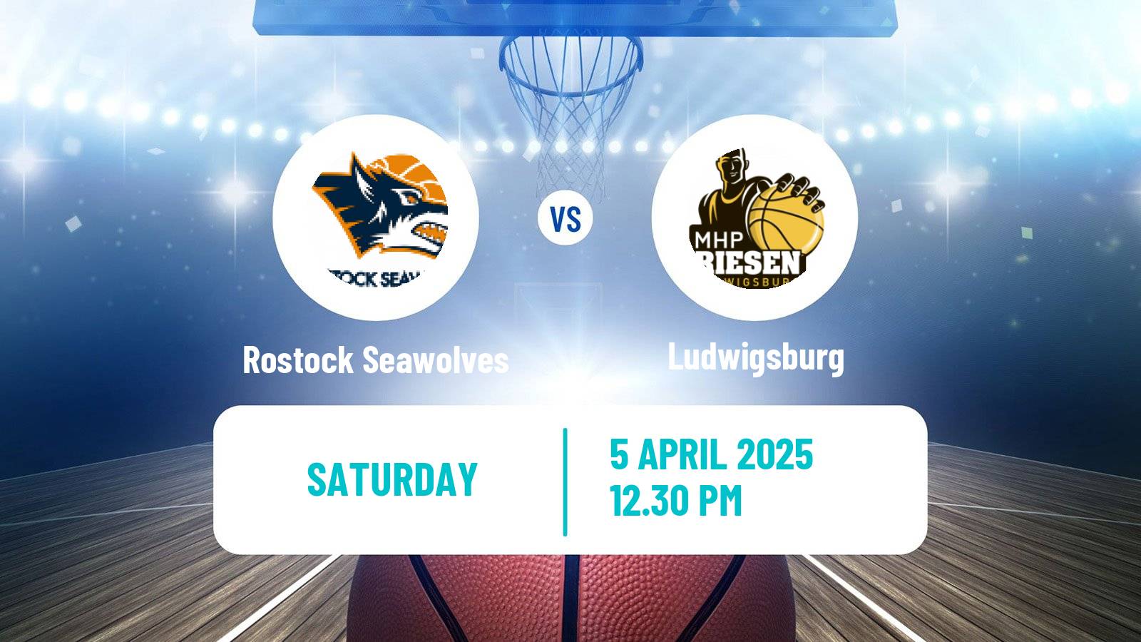 Basketball German BBL Rostock Seawolves - Ludwigsburg