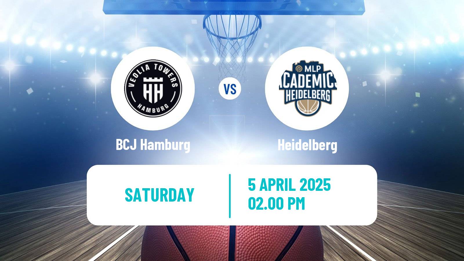 Basketball German BBL BCJ Hamburg - Heidelberg