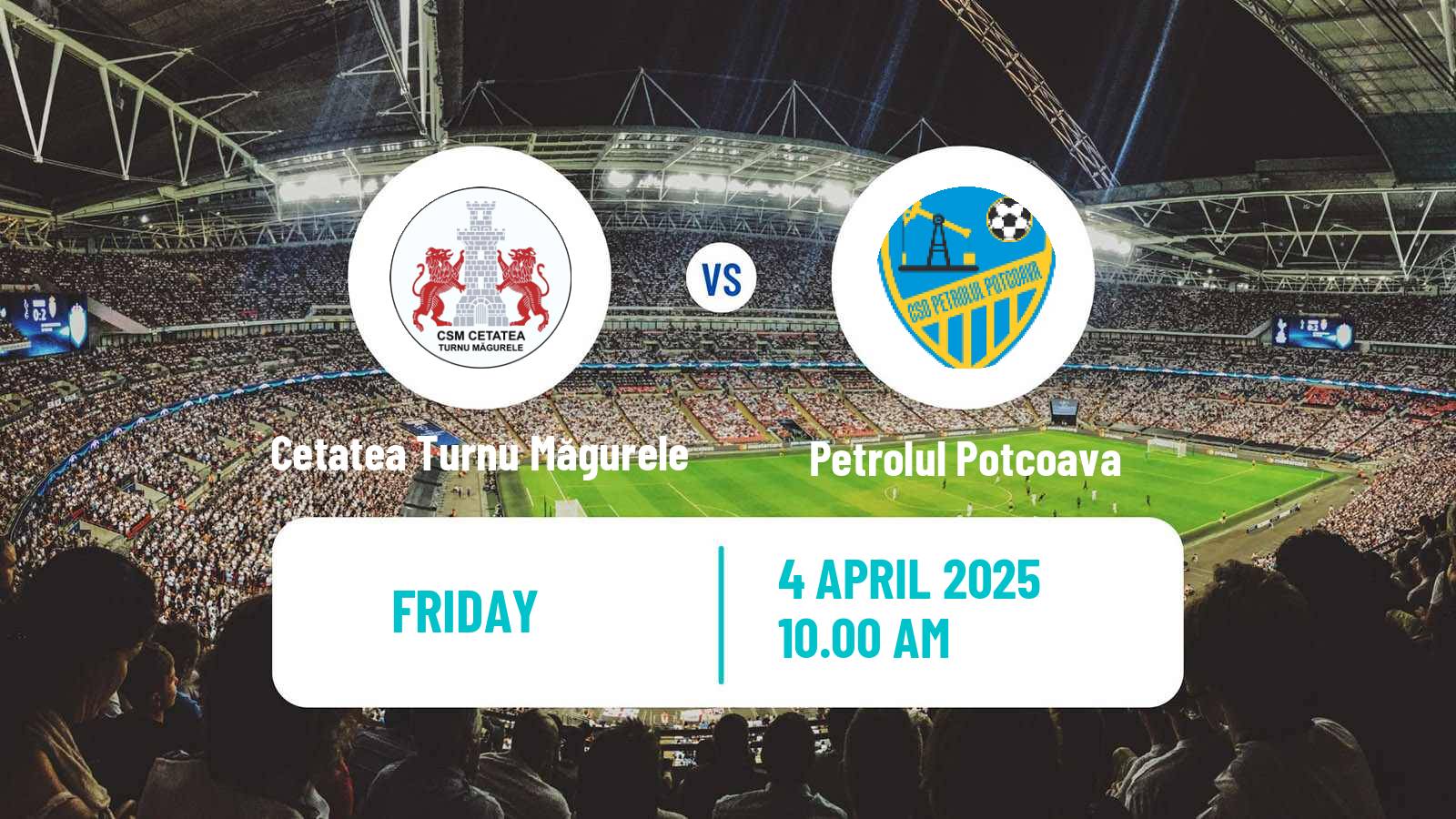 Soccer Romanian Liga 3 - Seria 4 Cetatea Turnu Măgurele - Petrolul Potcoava