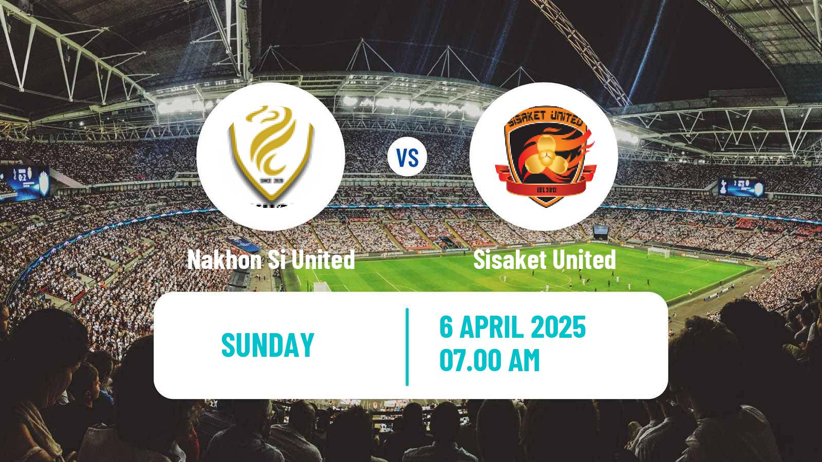 Soccer Thai League 2 Nakhon Si United - Sisaket United