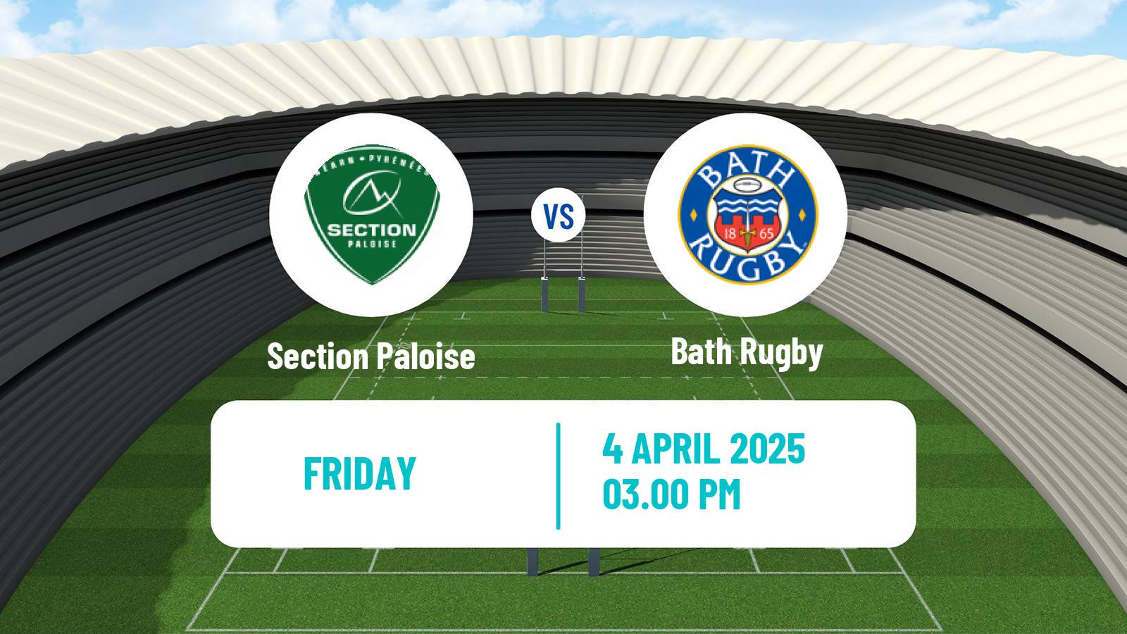 Rugby union Challenge Cup Rugby Section Paloise - Bath