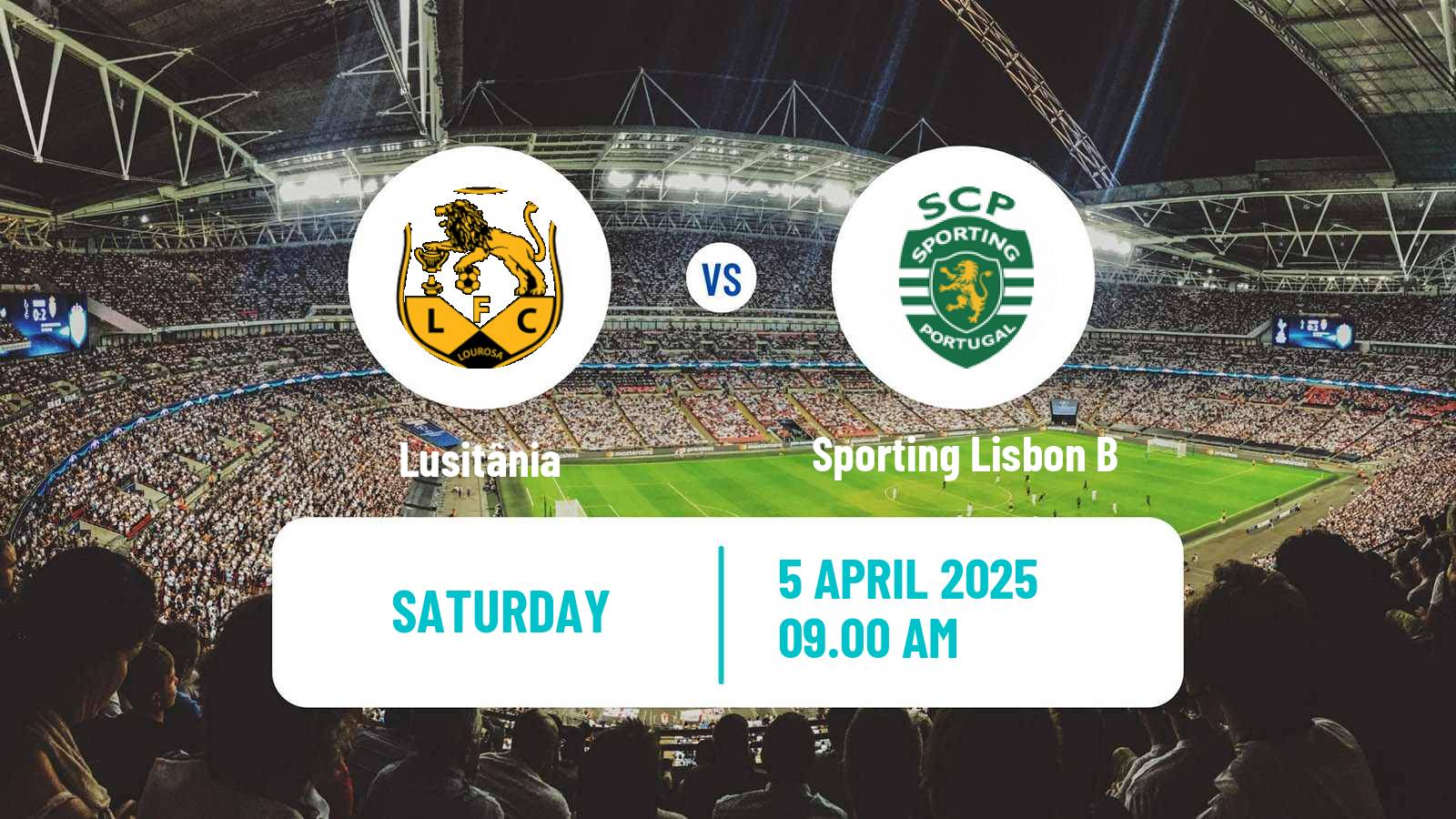 Soccer Portuguese Liga 3 Lusitânia - Sporting Lisbon B