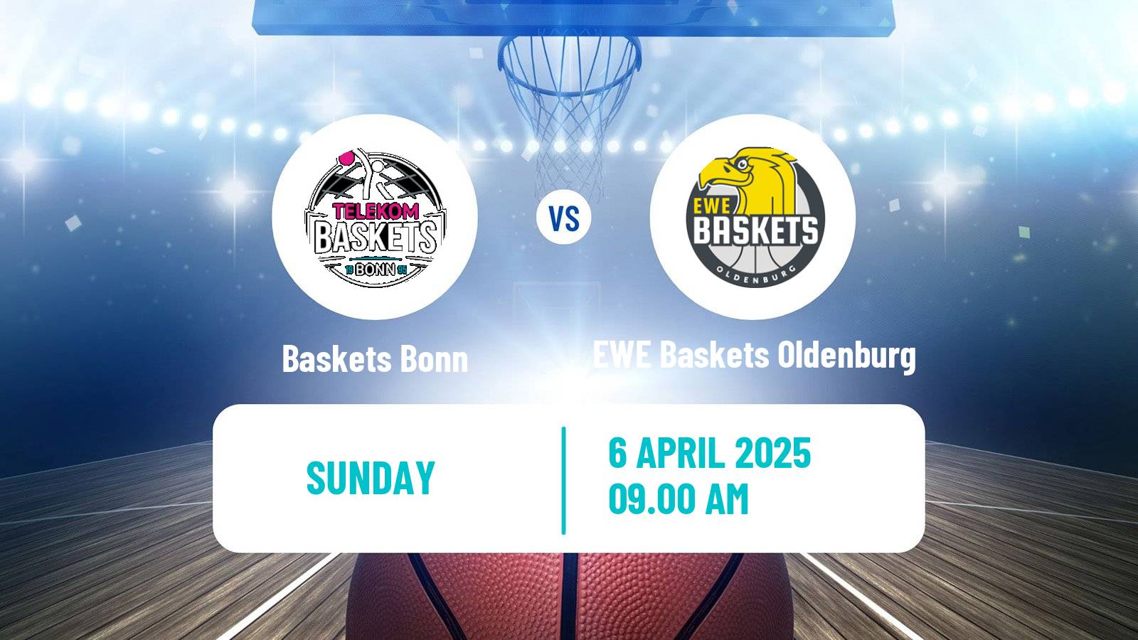 Basketball German BBL Baskets Bonn - EWE Baskets Oldenburg