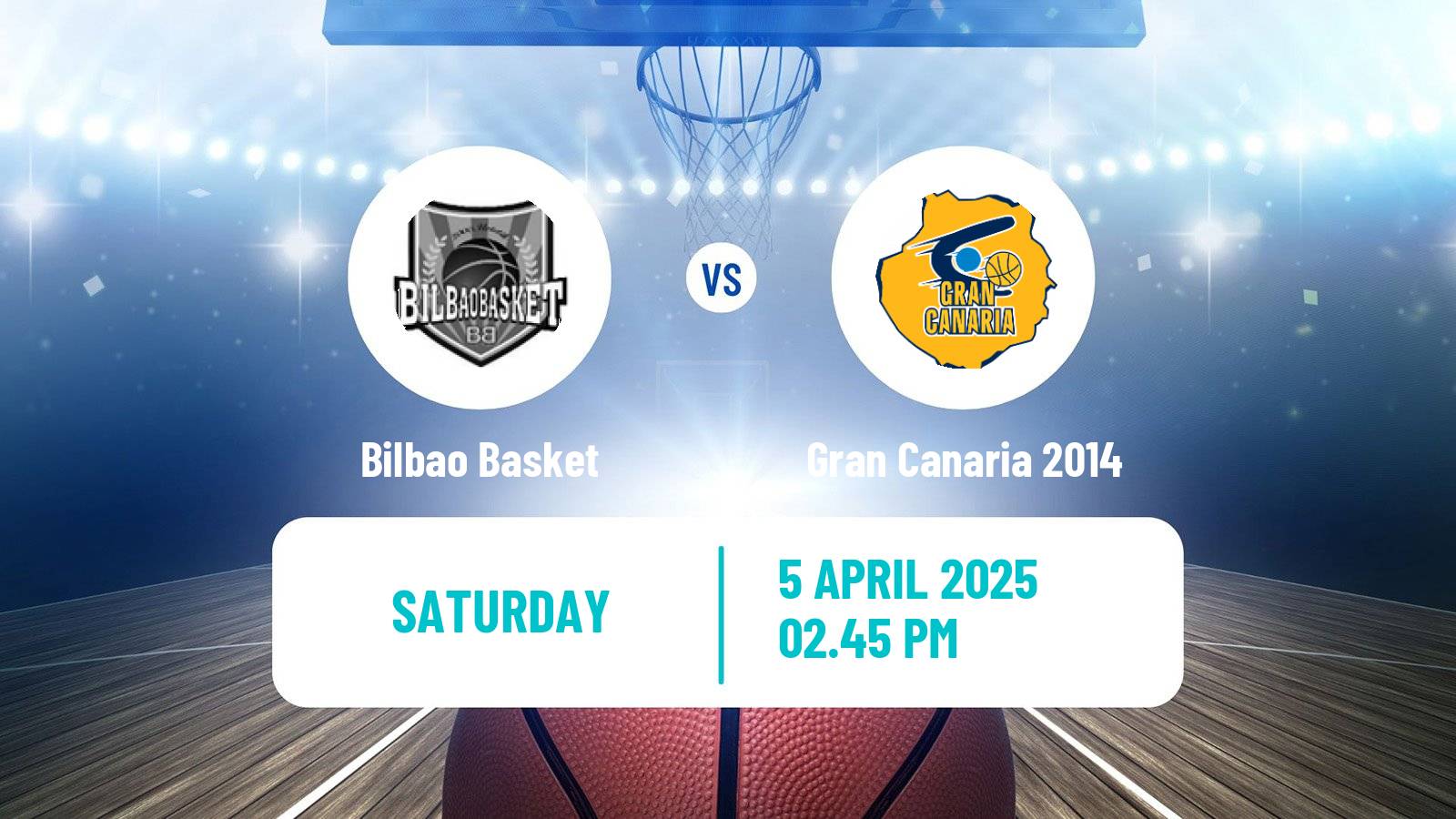 Basketball Spanish ACB League Bilbao Basket - Gran Canaria 2014