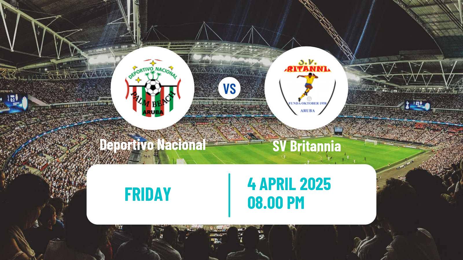Soccer Aruban Division di Honor Deportivo Nacional - Britannia