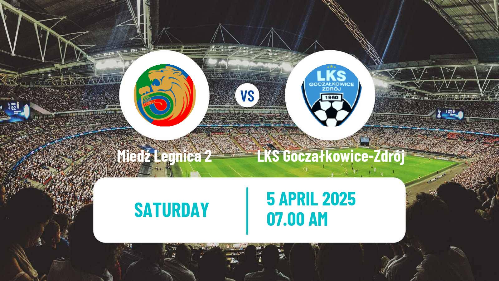 Soccer Polish Division 3 - Group III Miedź Legnica 2 - LKS Goczałkowice-Zdrój