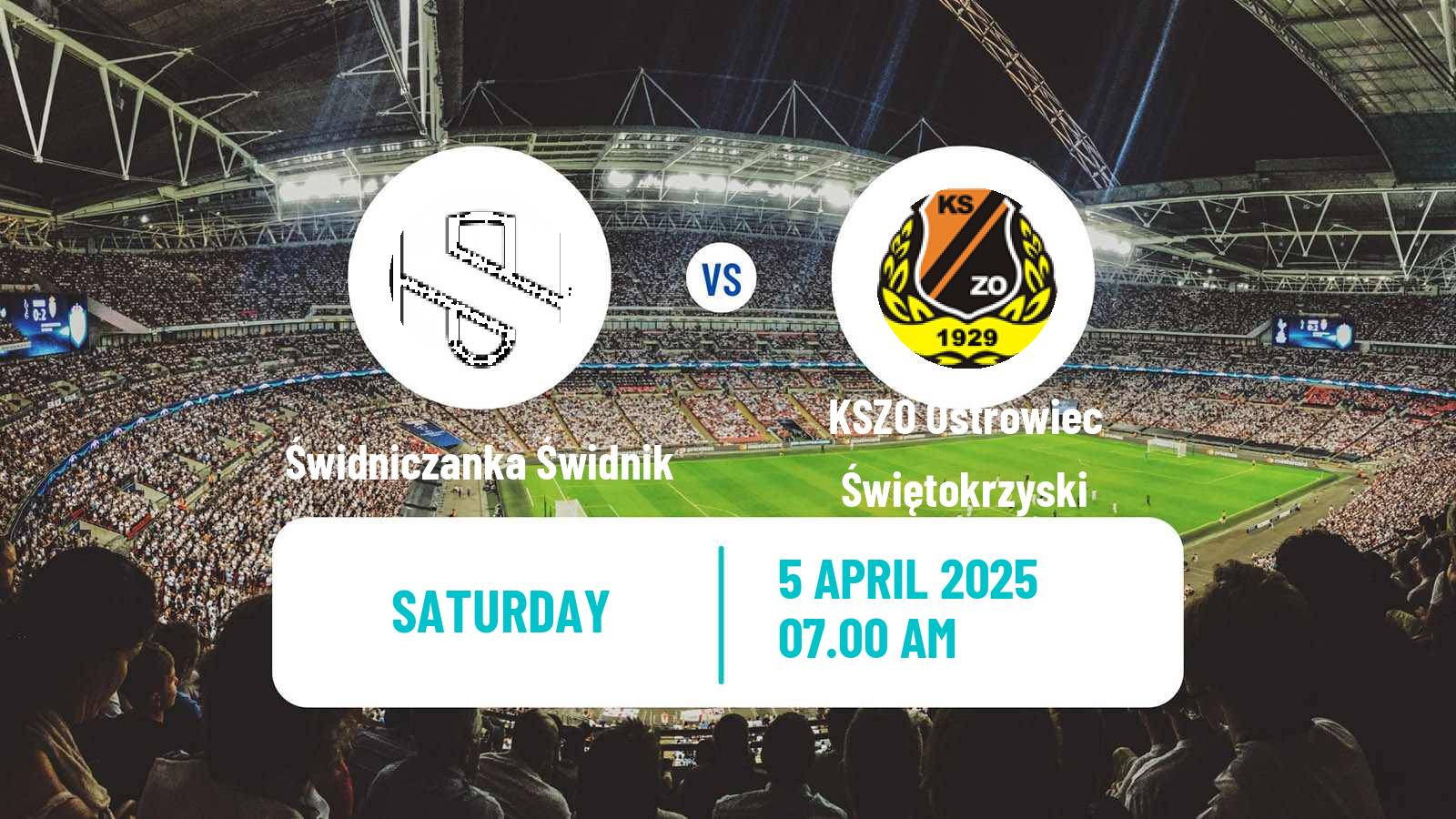 Soccer Polish Division 3 - Group IV Świdniczanka Świdnik - KSZO Ostrowiec Świętokrzyski