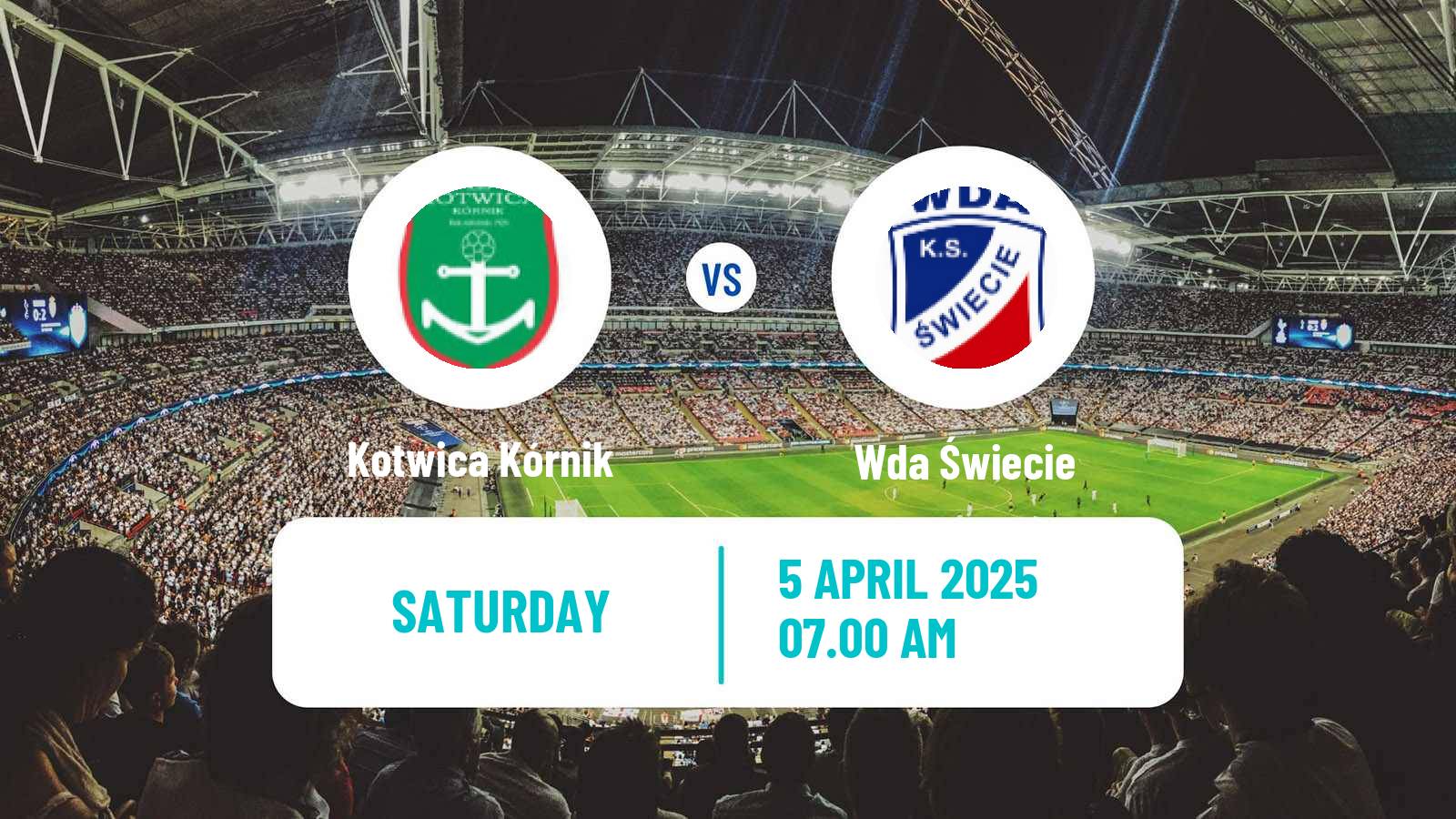 Soccer Polish Division 3 - Group II Kotwica Kórnik - Wda Świecie