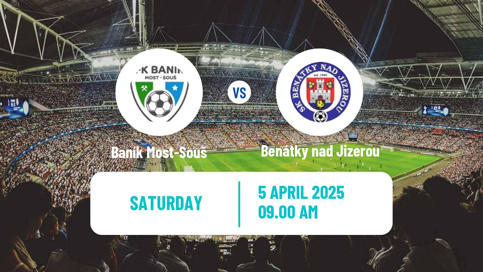Soccer Czech CFL Group B Baník Most-Souš - Benátky nad Jizerou