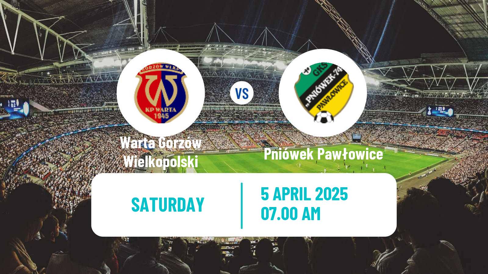 Soccer Polish Division 3 - Group III Warta Gorzów Wielkopolski - Pniówek Pawłowice