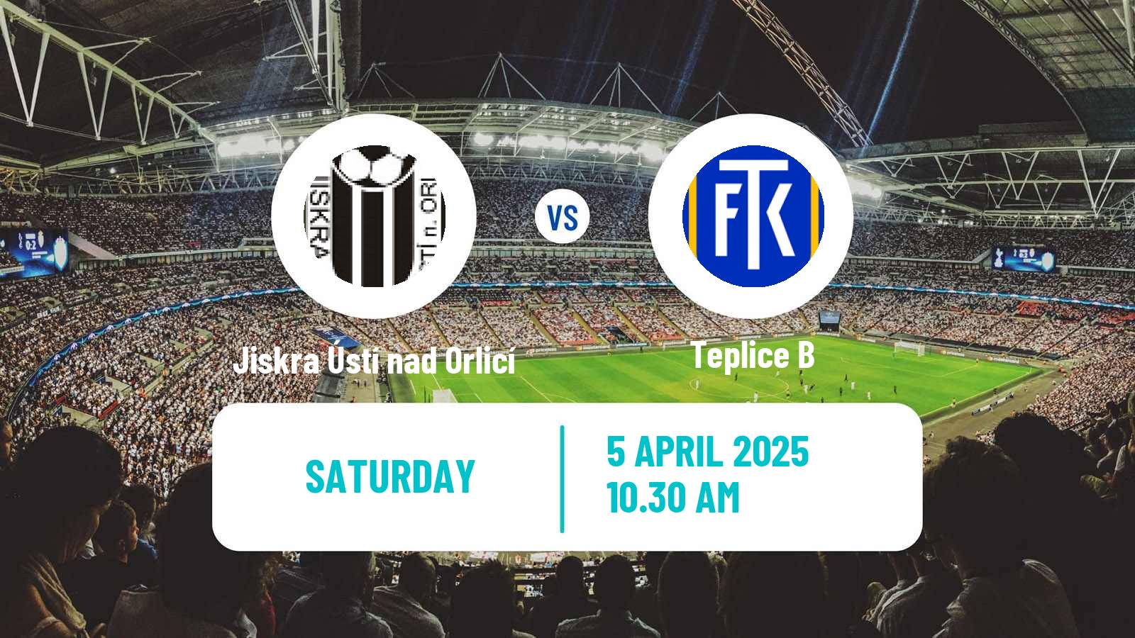 Soccer Czech CFL Group B Jiskra Ústí nad Orlicí - Teplice B