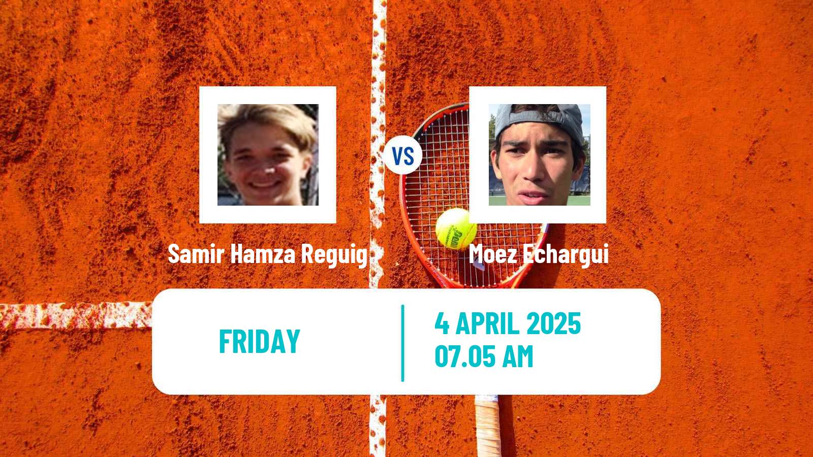 Tennis ITF M15 Monastir 13 Men Samir Hamza Reguig - Moez Echargui