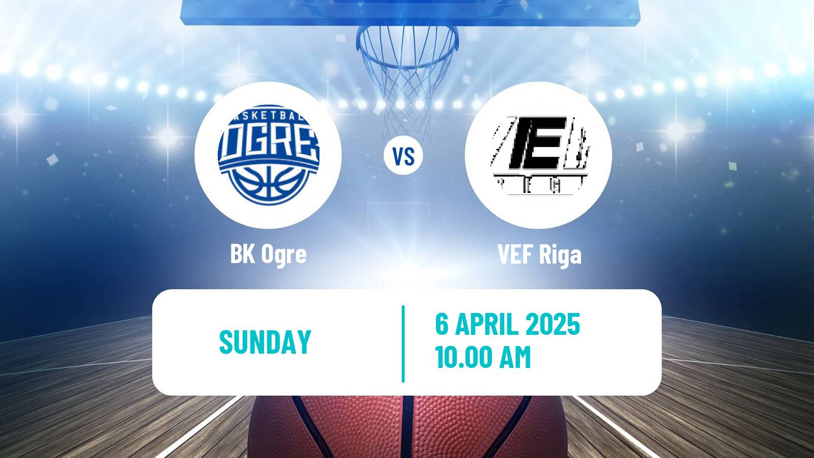 Basketball Estonian–Latvian Basketball League Ogre - VEF Riga