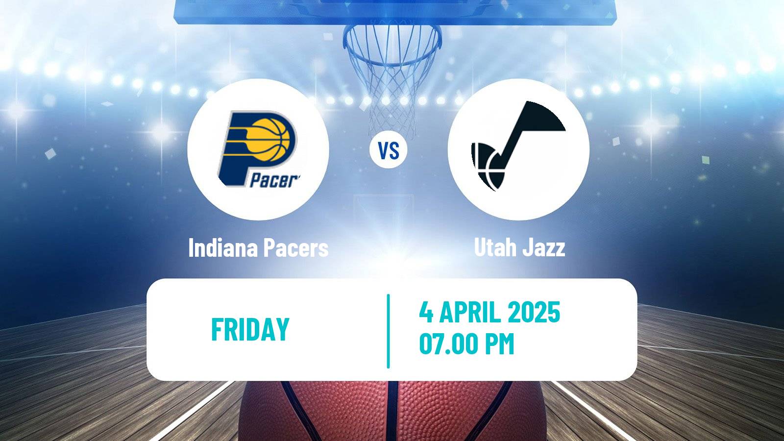 Basketball NBA Indiana Pacers - Utah Jazz