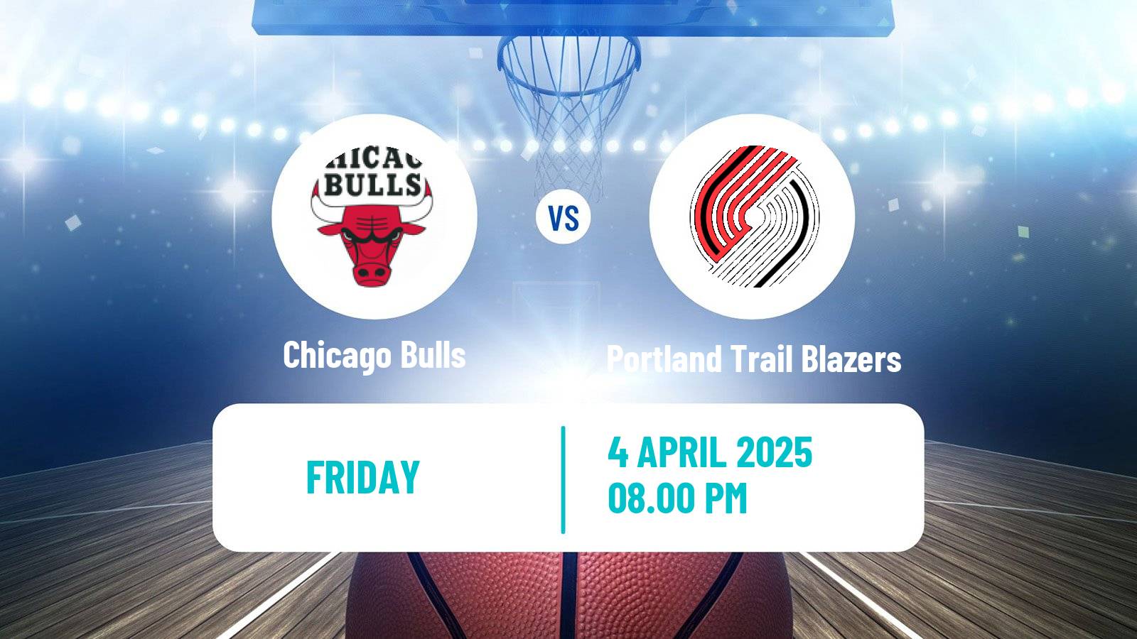 Basketball NBA Chicago Bulls - Portland Trail Blazers